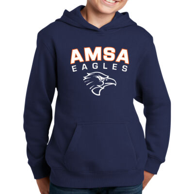 AMSA Eagles - Youth Pullover Hooded Sweatshirt Thumbnail